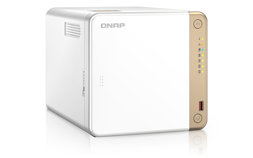 QNAP Turbo NAS TS-462-4G 4 x Total Bays SAN/NAS Storage System - 4 GB Flash Memory Capacity Celeron N4505 Dual-core (2 Cor