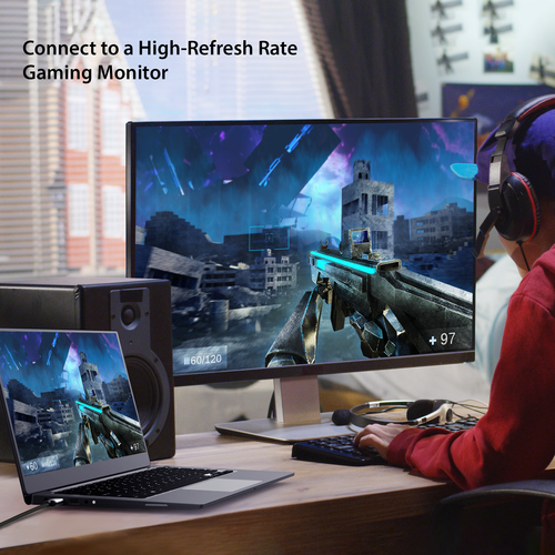 j5create JCC157-N USB-C® to HDMI™ 2.1 8K Cable. Cable length: 1.79 m, Connector 1: USB Type-C, Connector 2: HDMI. Weight: 