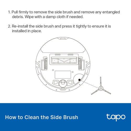 TapoVacuum Robot Combo Brush
