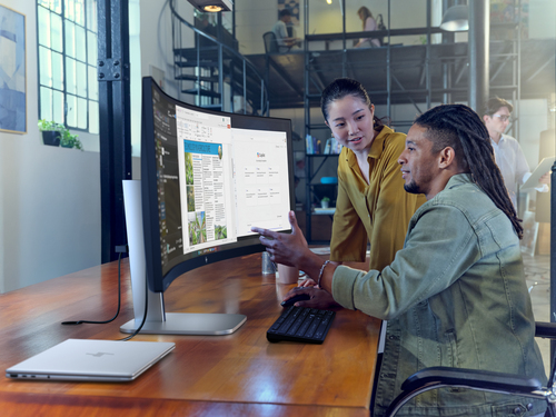 HP Series 5 Pro 49 inch DQHD Conferencing Monitor - 549pm. Display diagonal: 124.5 cm (49"), Display resolution: 5120 x 14