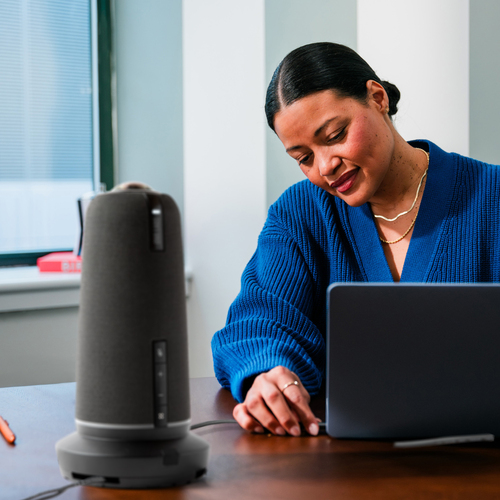 Owl Labs Meeting Owl 5 Pro — 360-Degree 4K Smart Video Conferencing Camera, Microphone, and Speaker (Automatic Speaker Foc