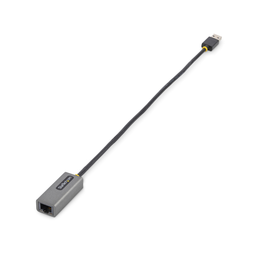 StarTech.com USB to Ethernet Adapter, USB 3.0 to 10/100/1000 Gigabit Ethernet LAN Adapter, 1ft/30cm Attached Cable, USB to