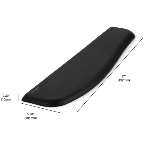Kensington ErgoSoft Wrist Rest - 10 mm x 101 mm - Elastomer, Thermoplastic Polyurethane (TPU) - Retail - 1 Pack