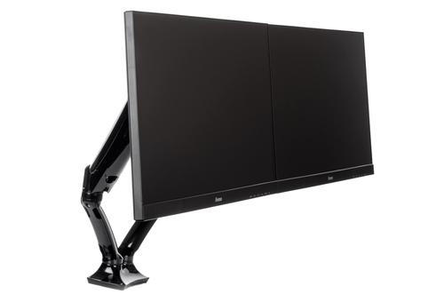 iiyama DS3002C-B1 Desk Mount for Monitor - Black - 2 Display(s) Supported - 68.6 cm (27"") Screen Support - 5 kg Load Capa