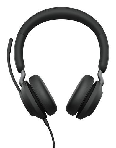 Jabra Evolve2 40 SE Wired On-ear Stereo Headset - Microsoft Teams Certification - Binaural - USB Type A, USB Type C