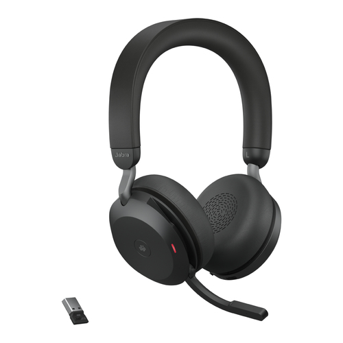 Jabra Evolve2 75, Link380/390a (USB-A) MS Teams Stereo - Black