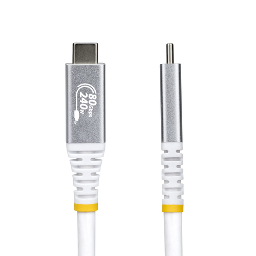 StarTech.com 1 m USB4 A/V/Power/Data Transfer Cable - 1 - Cable for Notebook, USB Device, Docking Station, Wall Charger, M