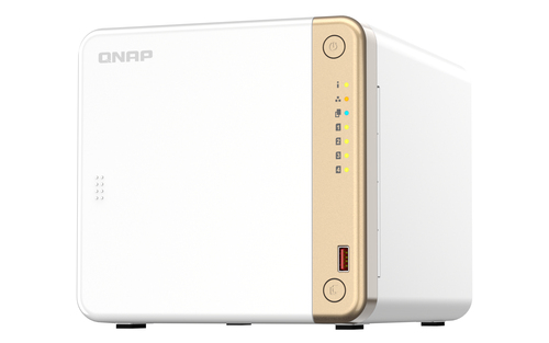QNAP Turbo NAS TS-462-4G 4 x Total Bays SAN/NAS Storage System - 4 GB Flash Memory Capacity Celeron N4505 Dual-core (2 Cor