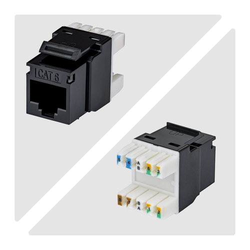 StarTech.com Gold Plated Network Connector - 24 / Pack - TAA Compliant - 1 x RJ-45 Network - Female - Black