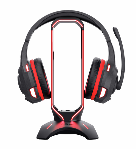 Trust Cintar Headset-Halterung - 25,5 cm Höhe x 13 cm Breite x 13 cm Tiefe - Schwarz
