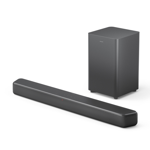 Sound Bar Speaker Philips TAB5309 2.1 Bluetooth - 120 W RMS - Grigio scuro - Parato montabile - 150 Hz a 20 kHz - Dolby Di