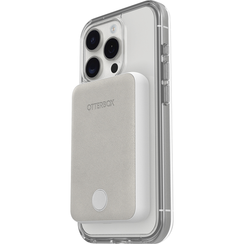 OtterBox Wireless Power Bank for MagSafe, Arctic Mist. Battery capacity: 5000 mAh, Wireless charging. Product colour: White