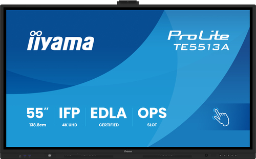 iiyama ProLite TE5513A-B2AG 1386,84 mm 4K UHD LCD Collaboration Display - Rockchip Cortex A72 + A53 - 8 GB - Touchscreen -