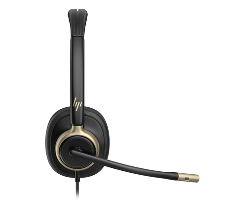 Poly Mission 825 Kabel Auf den Ohren Stereo Headset - Schwarz - Binaural - Ohraufliegend - Host-Schnittstelle: USB