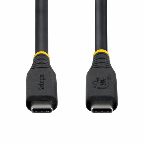 StarTech.com 50 cm USB4 A/V/Power/Data Transfer Cable - 1 - Cable for Display, Workstation, Dock, MacBook, Wall Charger - 