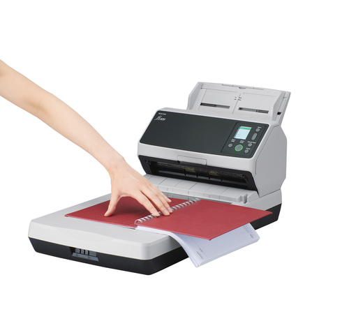Ricoh ImageScanner fi-8290 Flachbett-/ADF-Scanner - 600 dpi Optische Auflösung - 24-bit Farbtiefe - 8-bit Graustufen - USB