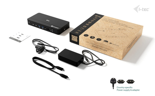 I-TEC THUNDERBOLT 5 DOCK 3X LCD M.2 SLOT 2.5 GLAN PD 140W UK