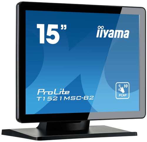 iiyama ProLite T1521MSC-B2 15 Zoll Klasse LCD-Touchscreen-Monitor - 4:3 Format - 8 ms Reaktionszeit - 38,1 cm (15 Zoll) Vi