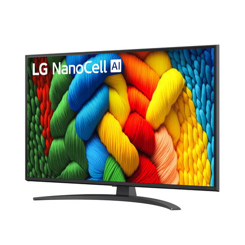 LG NanoCell AI 43NANO81A6A TV Serie NANO81 43'' 4K, α7 Gen8, HDR10, 20W, 3 HDMI con Game Optimizer, Smart TV WebOS 25. Dim
