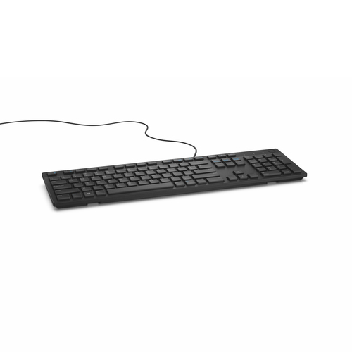 DELL Wired Keyboard - KB216 - German (QWERTZ) - Black. Keyboard form factor: Full-size (100%). Keyboard style: Straight. C