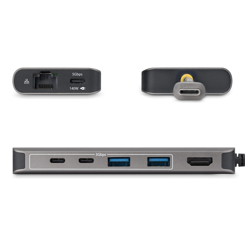 StarTech.com 315B-USBC-MULTIPORT. Übertragungstechnik: Kabelgebunden, Hostschnittstelle: USB 3.2 Gen 1 (3.1 Gen 1) Type-C,