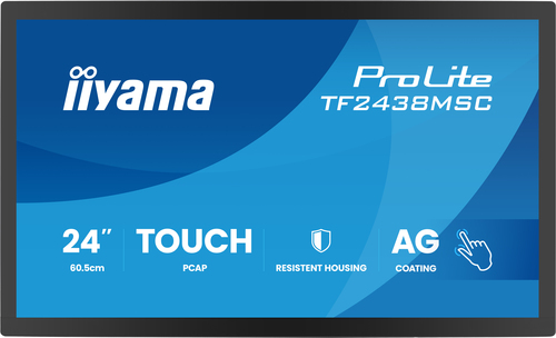 Moniteur LED à écran tactile à cadre ouvert iiyama ProLite TF2438MSC-B2 24" Classe - 16:9 5 ms - 60,5 cm (23,8") Viewable 