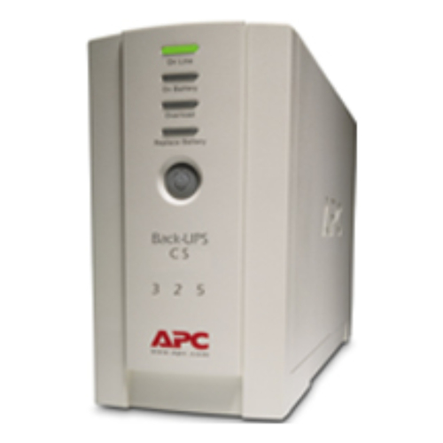 APC Back-UPS CS 325VA, 230V, without auto shutdown software, 4 IEC outlets (1 surge). UPS topology: Standby (Offline), Out