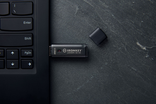 IronKey Locker+ 50 G2 256 GB USB 3.0, USB 3.1, USB 3.2 (Geração 1), USB tipo A Unidade Flash - AES de 256 bits - Compatíve