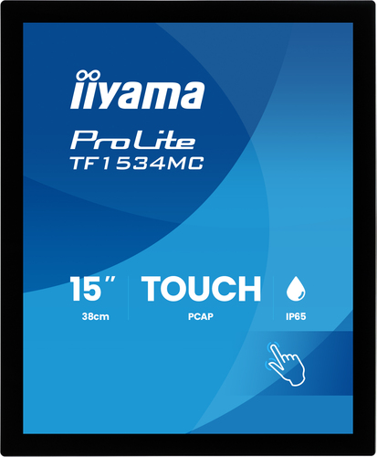 iiyama ProLite TF1534MC-B8X. Bildschirmdiagonale: 38,1 cm (15"), Display-Auflösung: 1024 x 768 Pixel, HD-Typ: XGA, Bildsch