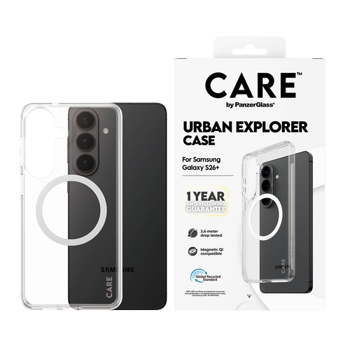 PANZERGLASS CARE CASE URBAN QI SAMS GALAXY S26 PLUS TRP/WHITE