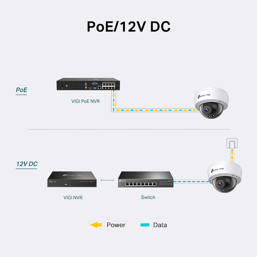 TP-Link VIGI C240I 4 Megapixel Netzwerkkamera - Farbe - Kuppel - 30 m Infrarot Nachtsicht - H.265+, H.265, H.264, H.264+ -