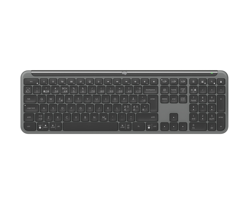 Logitech Signature Slim K950 Keyboard - Full-size - Wireless Connectivity - USB Type A Interface - Danish, Norwegian, Swed