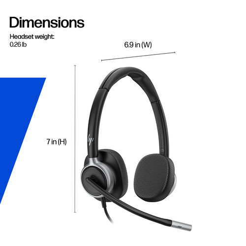 Poly Mission 600 615 Com fios Headset, Na orelha Mono Fone de ouvido - Preto - Microsoft Teams Certification - Monaural - 