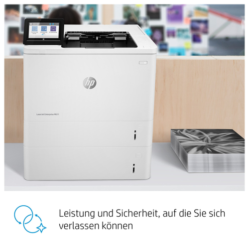 HP LaserJet Enterprise M611dn - Desktop Laserdrucker - Monochrom - 61 ppm Monodruck - 1200 x 1200 dpi Druckauflösung - Dup
