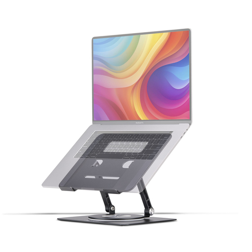 StarTech.com ATFR-LAPTOP-RISER. Produkttyp: Laptop-Ständer, Produktfarbe: Silber, Materialien: Aluminium. Swivel Winkel: 3