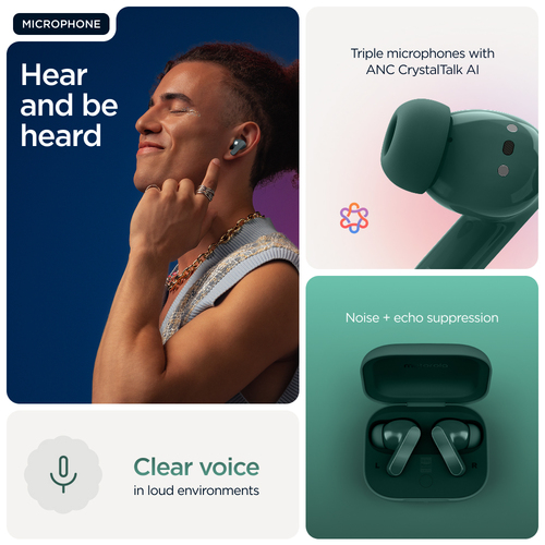 Motorola Mobility moto buds bass True Wireless Ohrhörer Stereo Ohrhörerset - Binaural - In-Ear - Geräuschunterdrückung