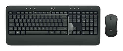 Logitech MK540 Keyboard & Mouse - QWERTZ - Hungarian - USB Wireless RF - USB Wireless RF - Optical - 1000 dpi - Scroll Whe