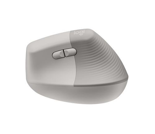 Logitech Lift Maus - Bluetooth/Radio-Frequenz - USB - Optisch - 6 Taste(n) - Sand - PC, Mac - Kabellos - 10 m - 2,40 GHz -