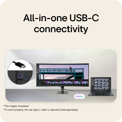 LG UltraWide™ U6 34U640B-B.AEK, 34-inch WQHD Curved (1800R) 144Hz Monitor, HDR10 and 99% sRGB, AMD FreeSync™ Premium. Disp