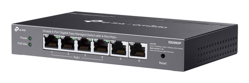 6-PORT 1G EASY MANAGED SWITCH WITH 4-PORT POE+ 65W POE POWER