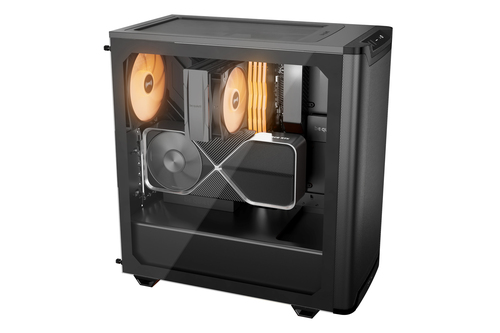 be quiet! Pure Base 501 Pure Base 501 DX Black Computergehäuse - ATX, Micro ATX, Mini ITX Motherboard Supported - Mid-Towe