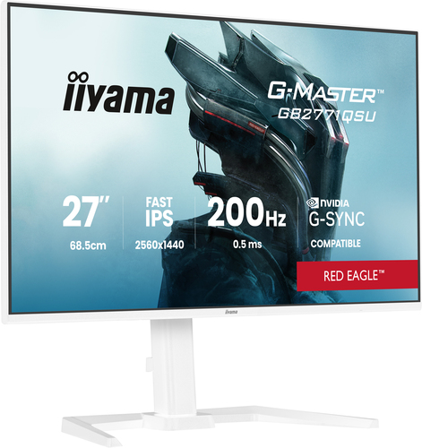 Moniteur LCD iiyama G-MASTER GB2771QSU-W1 27"" Classe WQHD - 68,6 cm (27"") Viewable - Fast IPS - Résolution 2560 x 1440 -
