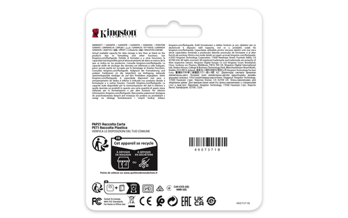 Kingston Industrial 16 GB Class 10/UHS-I (U3) V30 SDHC - 1 - 100 MB/s Read - 30 MB/s Write