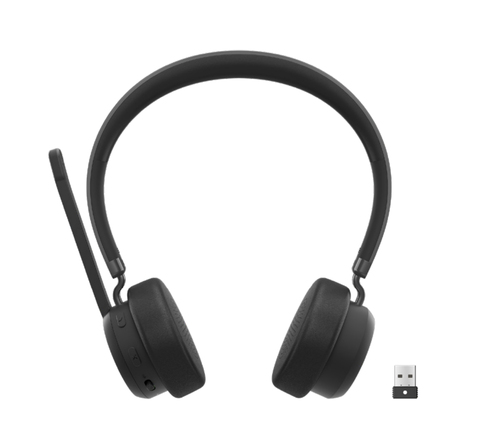 Lenovo Wireless Over-the-head, On-ear Stereo Headset - Microsoft Teams Certification - Binaural - Supra-aural - Bluetooth