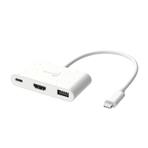 j5create JCA379EW-N Umweltfreundlicher USB-C®-zu-HDMI™- & USB™-Anschluss Typ A mit Power Delivery. Hostschnittstelle: USB 