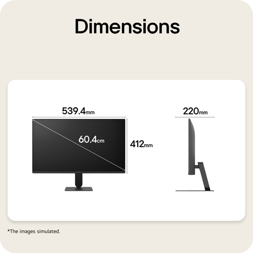 LG Monitor U4 24U411B-B 24-inch IPS Full HD 144Hz Monitor. Display diagonal: 61 cm (24"), Display resolution: 1920 x 1080 