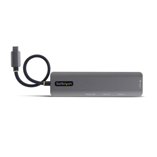 StarTech USB-C to HDMI Multiport Adapter with 140W PD Charging, 4K 60Hz HDMI, 2-Port USB 10Gbps Hub, 1x USB 2.0 Port, Type