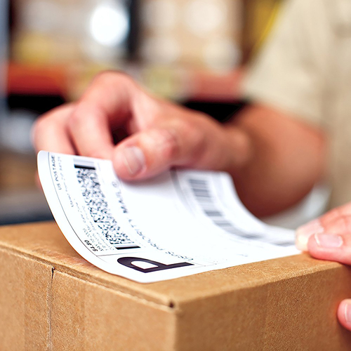 Dymo Shipping Label - 104 mm Width x 159 mm Length - Permanent Adhesive - Rectangle - Direct Thermal, Thermal Transfer - W