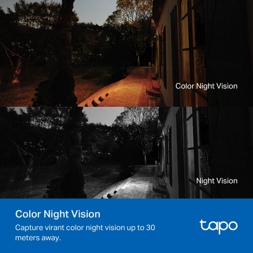 Tapo C500 Outdoor Full HD Network Camera - Colour - 29.87 m Infrared Night Vision - H.264 - 1920 x 1080 - 15 fps - Wall Mo