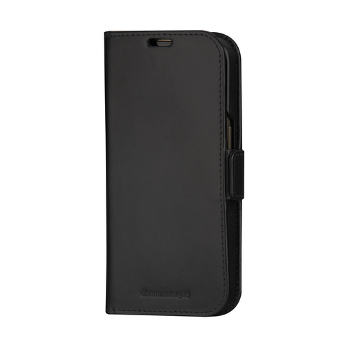 dbramante1928 ApS Lynge Carrying Case (Wallet) Apple iPhone 15 Smartphone - Black - Full Grain Leather Body - 155 mm Heigh